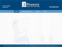 Tablet Screenshot of phoenixglass-leicester.co.uk